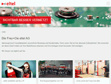 Tablet Screenshot of eltel.ch